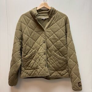 Peloton Olive Quilted Jacket